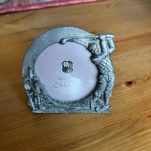 Vintage Armetale Golfer Picture Frame Circa 1980’s